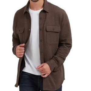 Cloudveil Mountain Works Men Quilted Jacquard Knit Shirt Jacket NWT L